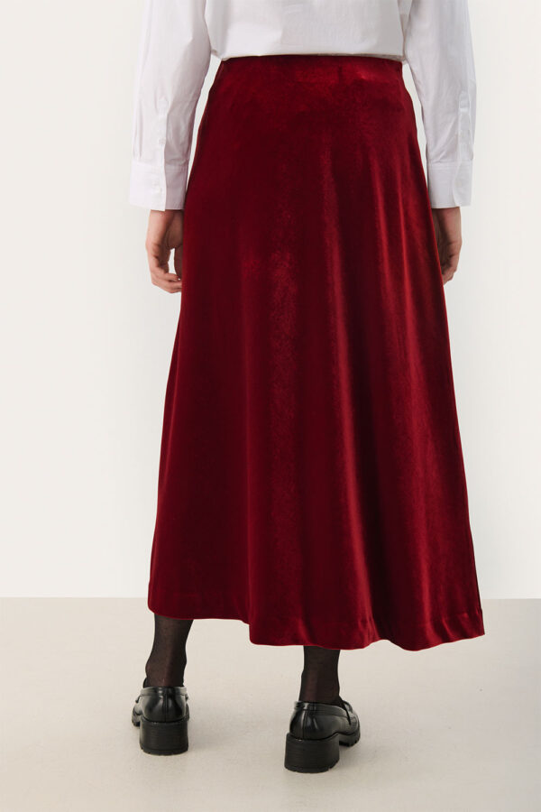 PartTwo red velvet skirt 30309080