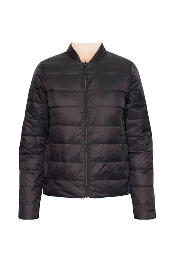 black reversible puffa jacket