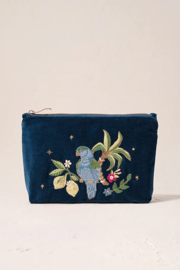 elizabeth scarlett parrot mini pouch