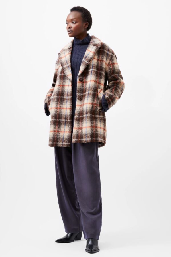 french connection blake check coat