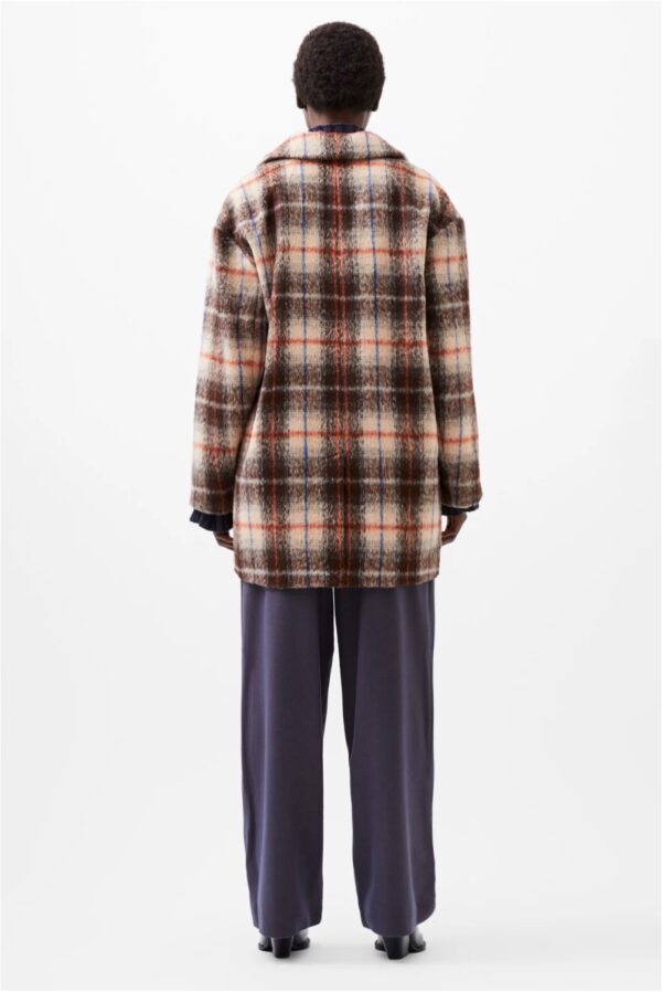 french connection blake check coat1