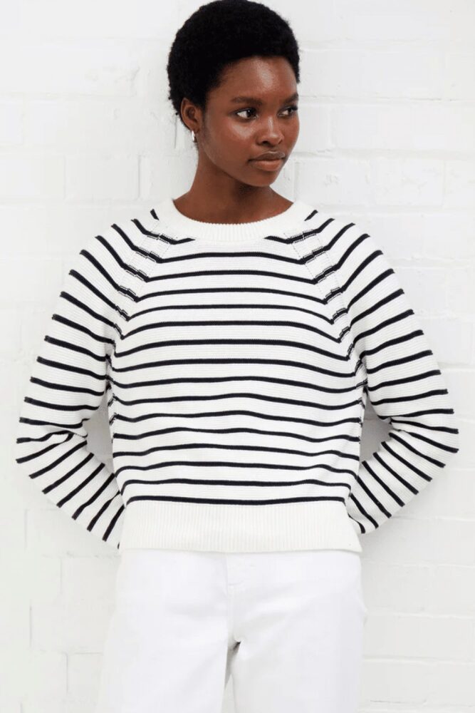 french connection lillie mozart stripe jumper