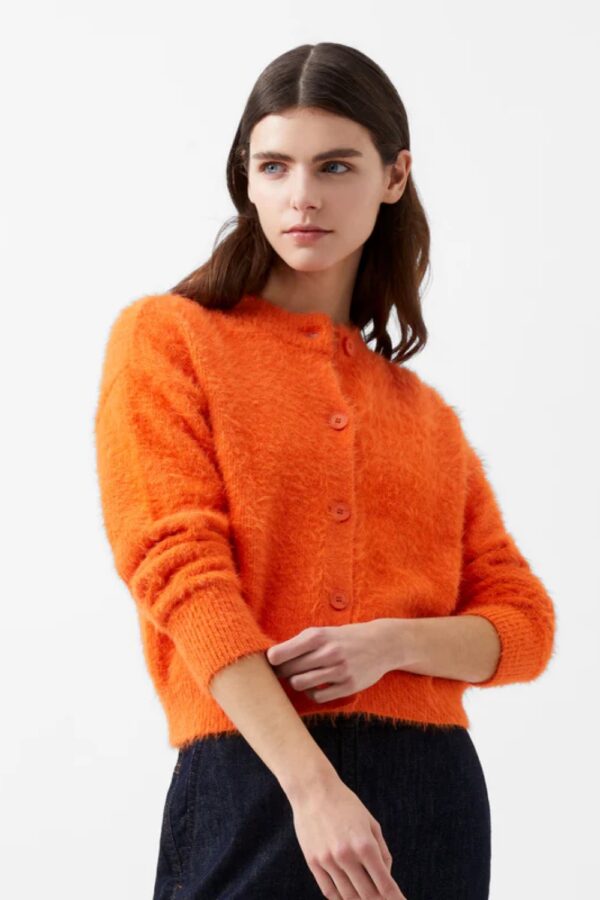 french connection molly orange cardigan