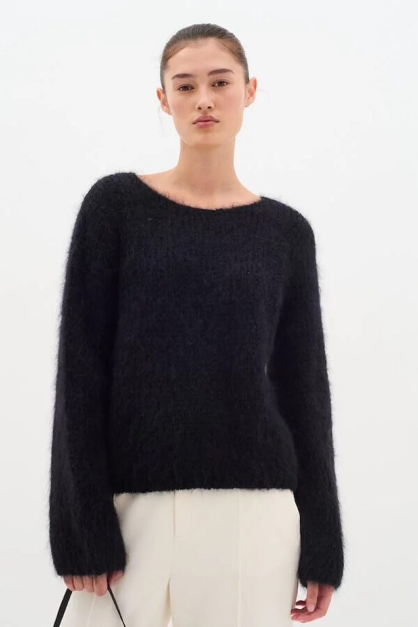 inwear black jetra mohair pullover