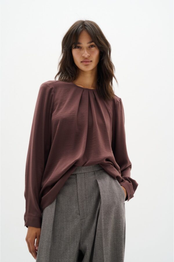 inwear dota pleat blouse