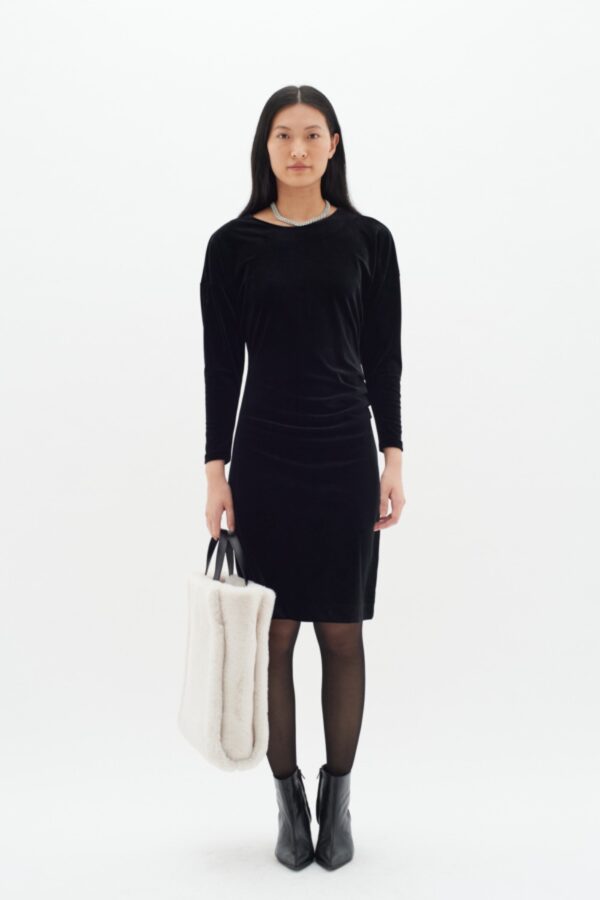 inwear ofiah black velvet dress