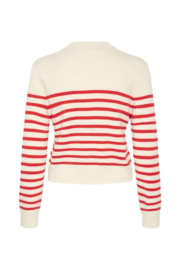 inwear wallis red stripe cardigan1