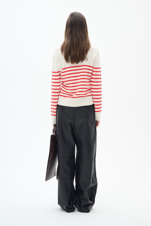 inwear wallis red stripe jumper1