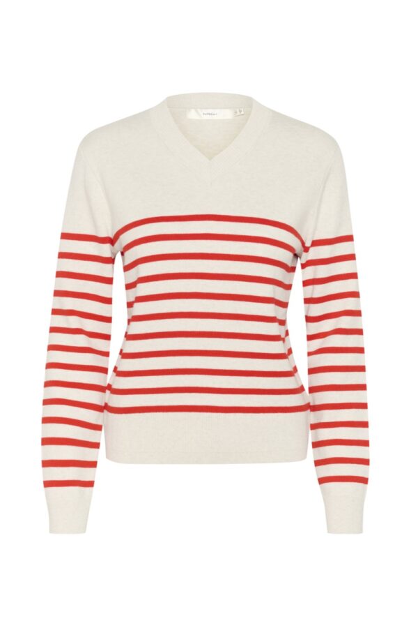 inwear wallis red stripe jumper2