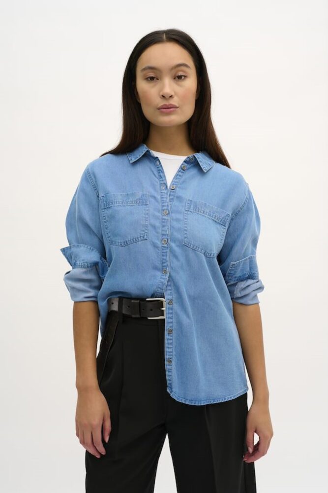 light blue vintage wash 15 the denim shirt my essential wardrobe