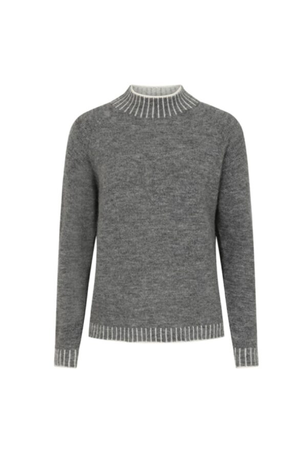 luella Faith Mohair Grey white jumper