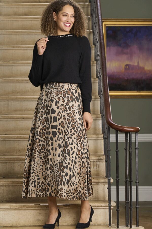 luella Leopard skirt