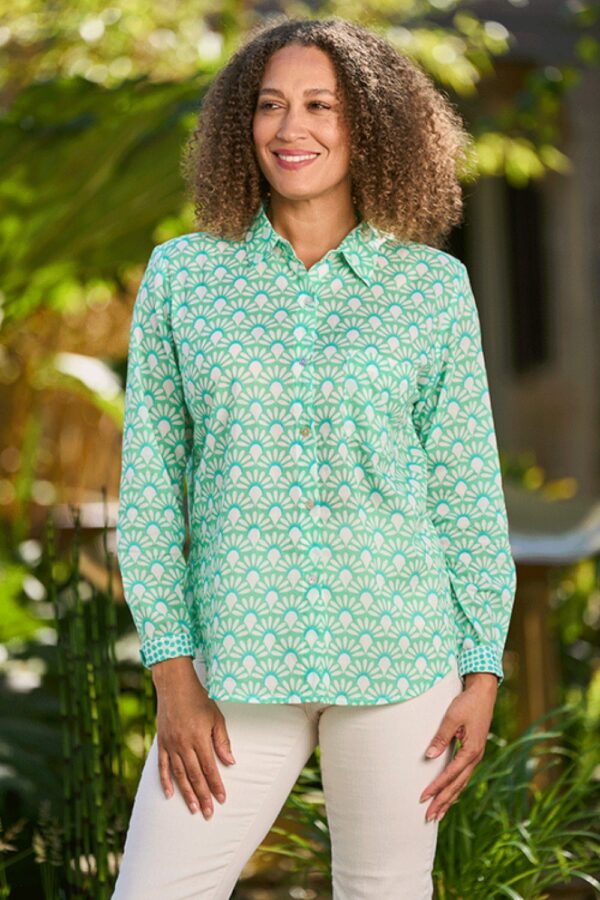 luella Lisbon Shirt Aqua