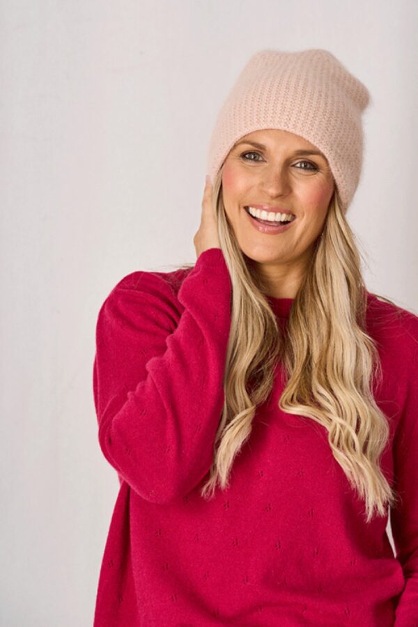 luella beanie hat blush