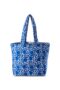 Luella : Blue Fabric Tote Bag - jojo Boutique