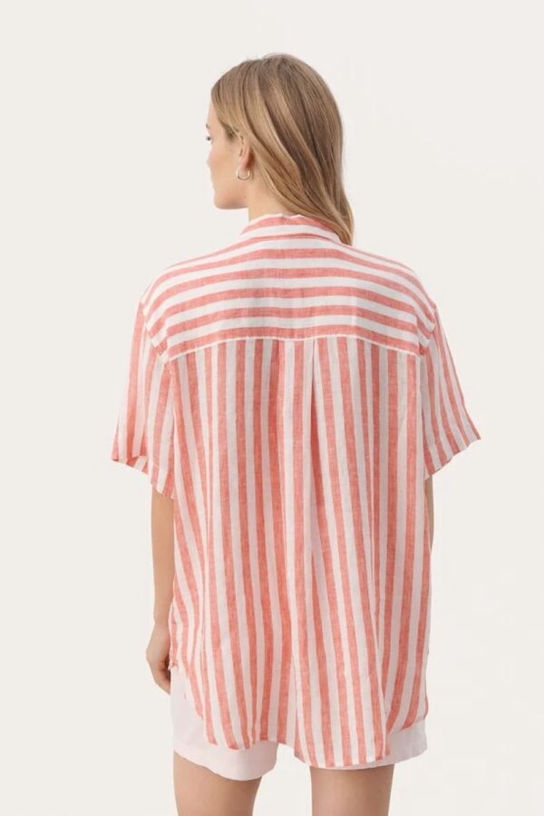 mandarin red stripe garine short sleeved linen shirt part two2