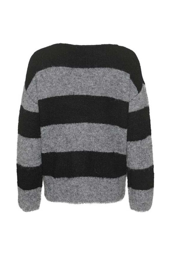 my essential wardrobe meena jumper grey stripe2