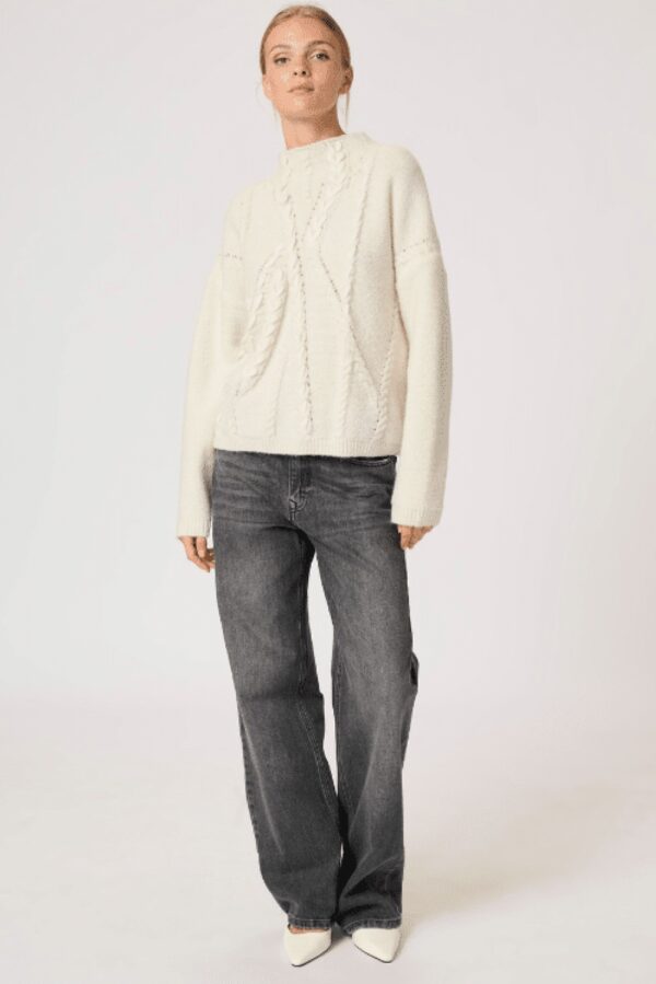 my essential wardrobe sola white jumper