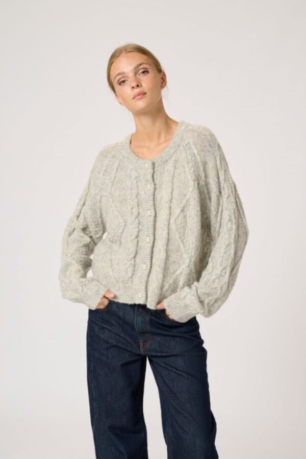 my essential wardrove vera sparkle knit cardigan