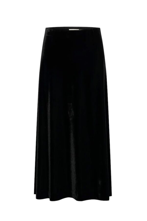 part two black meya velour skirt2