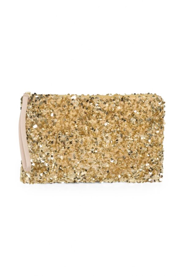 part two denia gold sequin clutch bag1