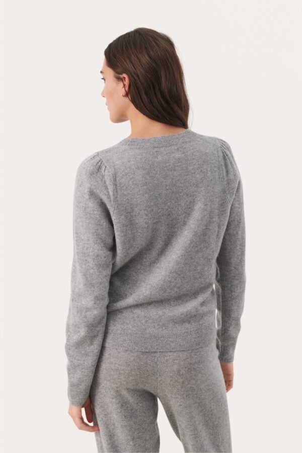 part two grey melange evina cashmere sweater1