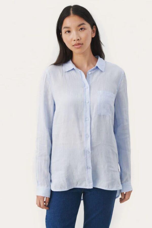 part two kivas linen blouse heather