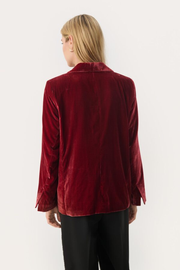 part two loretta red velvet jacket1