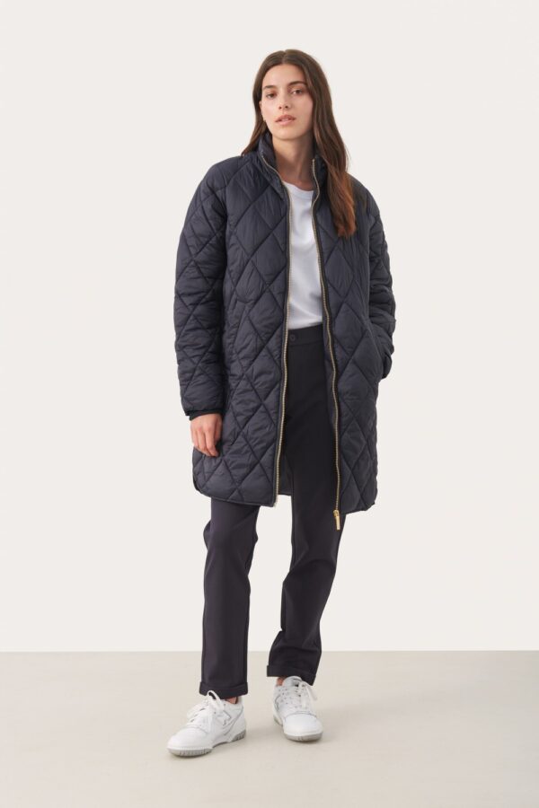 part two olilas navy padded coat